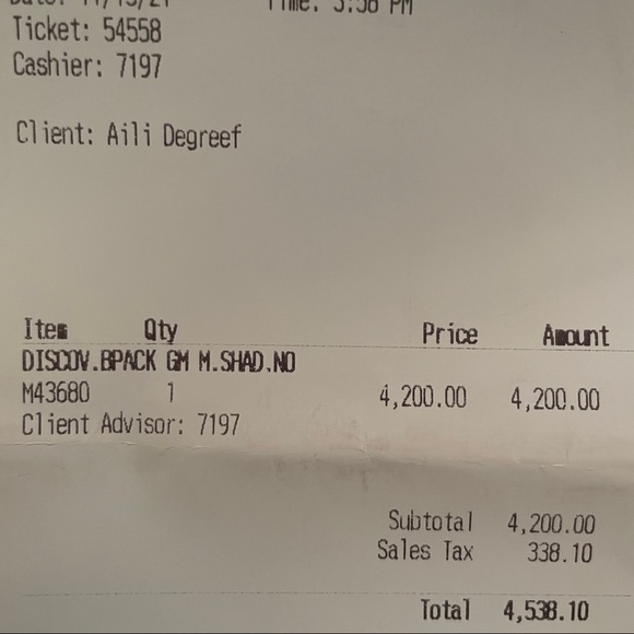 Louis Vuitton Discovery Backpack Monogram Shadow Black - Picture 13 of 14